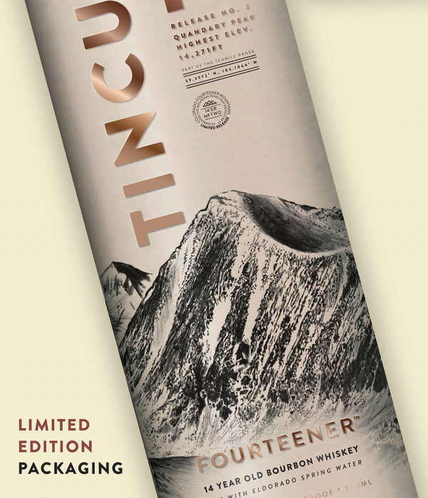 TINCUP® Fourteener Quandary Peak limited edition packaging detail