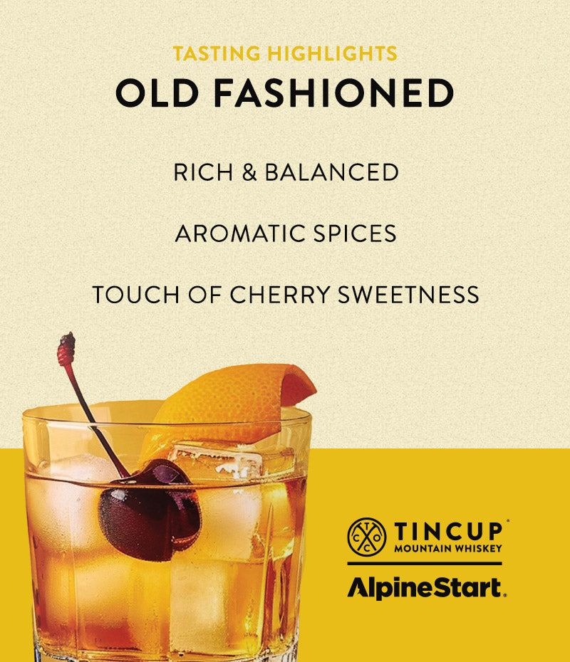 TINCUP® x Alpine Start Old Fashioned Instant Cocktail Mixer Tasting Highlights