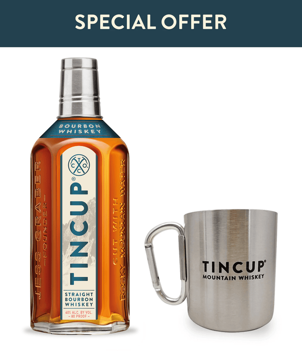 TINCUP Bourbon and Carabiner Mug Bundle with Text "Special Offer" at Top